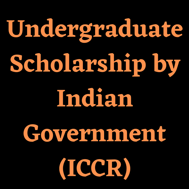 Undergraduate Scholarship by Indian Government (ICCR)