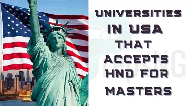 Schools That Accept HND for Masters in the USA